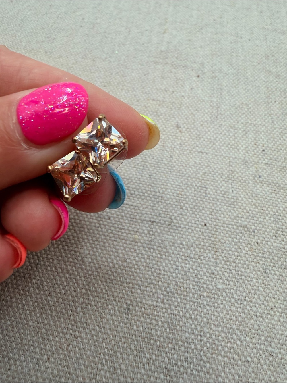 Gold Square Stud Earrings - Women's Jewelry
